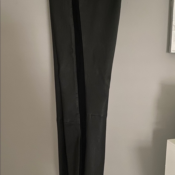 Beautiful black leather joggers by Vince.  Soft supple high quality leather. - Picture 2 of 2